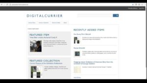 landing page of DigitalCurrier digital library